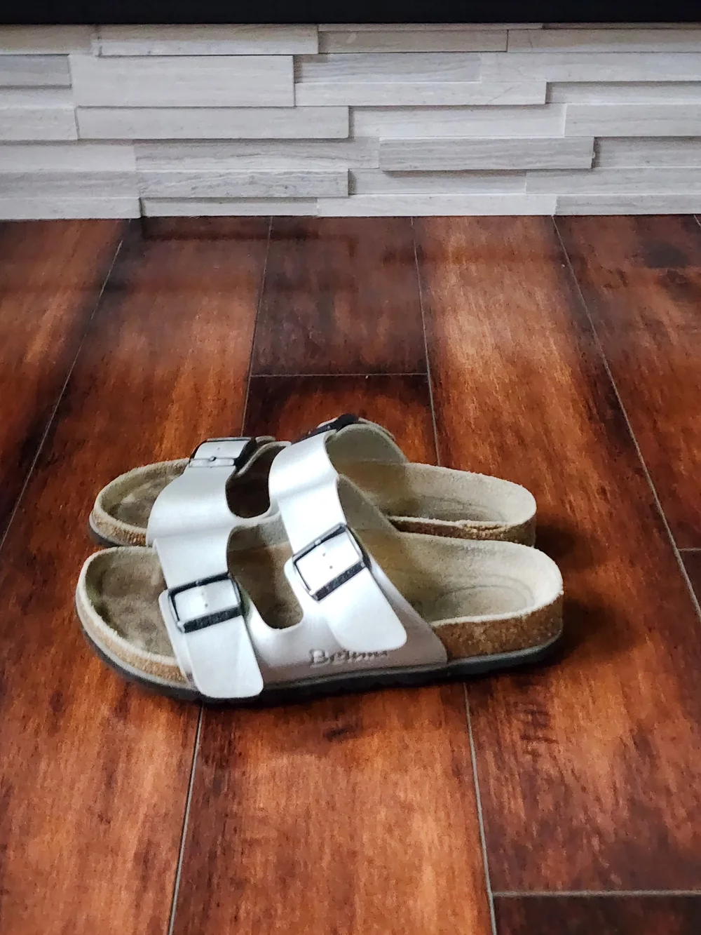 Birkenstock Betula Arizona Beige Birko-Flor Sandals EU 39 US Women's 8